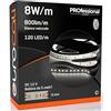 Eurocali 1x Striscia LED Monocolore 600 LED 40W 120 LED/metro - Bobina da 5 metri - IP20 da interno - Luce Bianco Naturale 4000K - Fascio Luminoso 120°