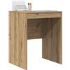 vidaXL Scrivania Rovere Artigianale 60 x 50 x 76 cm, Scrivania compatta, Stile Moderno, Spazio ergonomico, Tavolo per Scrivere, Mobile Resistente per stanze Piccole