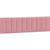 vidaXL Cuscino Testiera Hanko Rosa 180 cm in Velluto, Cuscino Testata, Testata Imbottita, Cuscino per Testata Letto, testiera Imbottita