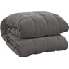 vidaXL Coperta Ponderata Grigia 120x180 cm 9 kg Tessuto