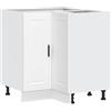 vidaXL Base ad Angolo Cucina Porto Bianco in Legno Multistrato, Mobile Base angolare, unità Base angolare Cucina, Armadio Inferiore angolare