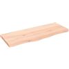 vidaXL Ripiano a Parete 100x40x(2-4) cm Massello Rovere Non Trattato