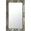 vidaXL Specchio da Parete Stile Barocco 50x80 cm Argento