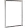 Bildershop-24 Cornice per giunti ombreggiati Lamia, 100 x 140 cm, argento lucido, Kit di autoassemblaggio fai da te