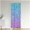Loussiesd Tende a Glitz per Porta con Privacy per Ragazze, Viola e Blu, Tenda per Armadio con Glitz per Camera da Letto, Moderna, Tenda Oscurante 30%-50%, Copertura per Porta, Tenda per Finestra