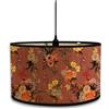 Morbuy Motivo Fiori Paralume Lampada in Bambu, Stile Vintage Diametro 30cm Paralume a Tamburo Paralume Lampada da Tavolo Paralume Lampada da Terra Moderno per Decorazioni (Floreale)