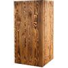 Decorativo Colonna rustica, decorazione in tronco d'albero, colonna per fiori, design senza tempo, stabile e durevole, noce, 80x40x40 cm
