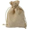 PLECUPE 20 Pezzi Sacchetti Juta,Sacchetti di Iuta 15x20 cm, Sacchetti Regalo con Coulisse,Vintage Biancheria Borse Borse da Regalo Tela da Imballaggio Sacchetto dei Monili Candy Bags,Beige