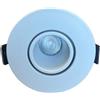 A2ZWORLD Mini Faretto Led Da Incasso Rotondo, Carcassa Bianca, Bianco Caldo 3000K, 5W 220V, Ø60*53mm, Foro 45mm, Angolo 24° IP20