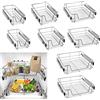 Froadp Cassetto Telescopico Estraibile Mensola da Cucina Ripiano Scaffale con Guide Scorrevoli Cestelli a Rete Stoccaggio Portabicchieri per 50cm Cucina Armadi (Larghezza effettiva 47cm, 2 pezzi)