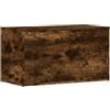 vidaXL Cassapanca Rovere Fumo 84x42x46 cm in Legno Ingegnerizzato