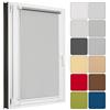 Estika Tenda a rullo oscurante termica su misura, senza forare - larghezza 30-129 cm, altezza 150 o 220 cm - 13 colori - tenda da interno per finestre, per la privacy, fissaggio a morsetto