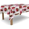 BANZAII TEXTILE INNOVATOR ONLINE Banzaii Tovaglia Plastificata 140x100 cm, Copritavolo Antimacchia in PVC da Esterno e Interno Facile Da Pulire Nella Misura Che Vuoi - Estate Rosa