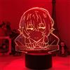 Anjinguang 3D Anime Luce Notturna Bungo Cani Stray Dazai Libro Led Lampada s Illusione Cambiare Colore Lampada da Tavolo per Camera Da Letto Decorazione