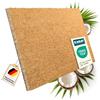 KARAT Zerbino per Interni ed Esterni, in Cocco - Zerbino in Cocco - Protezione Invernale con Retro Antiscivolo per Porta di casa, Naturale, 65 x 100 cm, 1,7 cm