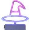 Fockety al Neon, Cappello da Strega USB/Batteria Alimentato RGB fonte di Luce LED al Neon, Lampada Decorativa di Halloween ha portato segni al Neon per Camera da Letto Bambini Gioco