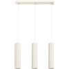 SOLLUX lighting Lampada Da Soffitto Lampada Da Sospensione In Alluminio 3 Paralumi 45 x 5,6, x 98 cm Karbon Beige