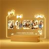 iDIY Lampada Nonni - Festa dei Nonni Idee Regalo Personalizzati - Regalo per Nonna, Nonno, Compleanno, Natale Originale - Cornice con Dedica e Foto su Plexiglass 22x15cm