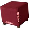 ILiemao Coprisgabello Elasticizzati Footstool Covers, Copri Pouf Ottomano, Velluto Jacquard, Fondo Elastico Lavabile, Personalizzabile, Copertura Protettiva per Poggiapiedi Quadrato(1996,35 x 35 cm 14 x 14 in