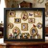 VEELU Museo di Noi - Mini Museo Cornice Profonda Personalizzata - Regalo San Valentino per Lei & Lui, DIY Museum Silhouette Box con Mini Cornici per Foto e Led - Idee Regalo Anniversario per Uomo Donna