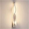Dopastore Applique da Parete LED 9W Design Effetto Doppia Spirale Bianco Lampada da Parete Stile Moderno Da Interno IP20 Per Camera Salone Corridoio (Luce naturale 4000K)