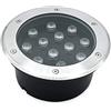 LineteckLED -F24-12x1W LF- Segnapasso LED Rotondo Calpestabile 12x1W IP65 220V Luce Fredda