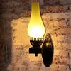 COCOL Luci Rustica Lampada Da Parete Retrò In Stile Americano Con Vetro Ad Effetto Antico E Luce A Fiamma Lampada, Adatta Per Illuminare Le Pareti Di Camere Da Letto, Caffè, Bar, Hotel E Corridoi Applique (