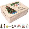Creative Deco Scatola di Regalo per Natale Personalizzata Originali Regalo di Legno | Testo Desiderato Personalizzato Idea Regali Natale Individuale | Decorazione Natalizia | Per Donna, Uomo e Coppie