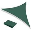 IlGruppone Tenda a Vela Ombreggiante Impermeabile con Anelli Rinforzati Copertura Sole per Giardino Terrazzo Balcone Patio Diverse Forme e Misure - Verde - Triangolare3.6x3.6 Metri
