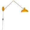 Qazqa milou - Appliques Retrò - 1 luce - L 25 cm - Giallo - Retrò - Soggiorno I Camera da letto I Sala da Pranzo I Cucina