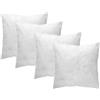 Tata Home Set 4 Pezzi Anima Imbottitura in Ovatta per Cuscini Arredo Divano e Letto Made in Italy Misura 55x55 cm