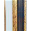 Artecentro Cornice Dorata per Quadri - Oro/Colore con o Senza passepartout in Legno-Varie Misure (Oro/Blu, 40 x 50 + passepartout)