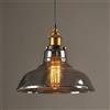 TOKTOP Lampadario a sospensione in vetro, lampadario per soggiorno, vintage, paralume in fumo, grigio per interni a sospensione, E27 plafoniera per camera da letto, cucina, sala da pranzo