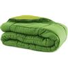 Russo Tessuti Trapunta Piumone Invernale Singolo Matrimoniale Bicolor Doubleface Microfibra-Verde-Singolo