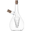 Milageto Olio e aceto, Dispenser per Olio da Cucina, Bottiglie di condimento in Vetro, Dispenser per Utensili da Cucina, 2 in 1, Bottiglia a grappolo D'uva