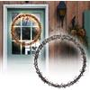 ECD Germany Ghirlanda Luminosa Decorativa Catena con 500 Luci LED Ø 58 cm Bianco Caldo IP44 Decorazione Natalizia da Appendere per Porte e Finestre con 8 Programmi di illuminazione da Interno/Esterno