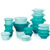 Tupperware Heritage Collection, nuovo set di 36 contenitori per alimenti in verde vintage, lavabili in lavastoviglie e senza BPA (18 contenitori, 18 coperchi)