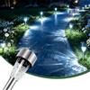 Aigostar Lampade Solari da Giardino 12 pcs: Luci Solari Esterno Giardino 6500K Luce Bianca Freddo - IP44 Impermeabile, in Acciaio Inossidabile, per Terrazza, Prato, Cortile, Vialetti