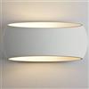 C F ORIGINAL APPLIQUE IN GESSO CERAMICO A PARETE BOMBATA PER 1XE27 CSF550