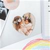 Wanapix | Calamita Personalizzata Flessibile a Cuore 20 cm | Magneti Flessibili Personalizzati con Foto | Magneti per Frigorifero | Progetta con Immagine, Logo o Testi | Alta Durabilità