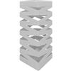 IlGruppone Portaombrelli Interno Esterno Elegante Design Moderno in Metallo con Ganci per ombrellini - Modello 5 Antracite