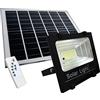 openspaceshop Faro led smd 200W watt con indicatore di carica pannello solare telecomando each