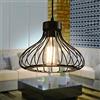 xin da xin Xindaxin - Lampada a sospensione vintage in metallo, stile vintage, per bar, bar, cucina, colore: nero