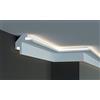 Eleni Lighting Cornice per illuminazione indiretta led a parete e soffitto - EL203 (1,15 metri)