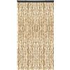 Arsvita - Tenda in ratina, 80 x 220 cm, protezione perfetta dagli insetti e dagli sguardi indiscreti per la porta del balcone e della terrazza, colore: beige/bianco melangiato