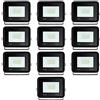 Yakimz 10W x10 LED faretto da esterno, 900LM super luminoso in alluminio LED proiettore da parete, IP66 impermeabile LED wall light, 3000K bianco caldo proiettore per patio campo sportivo