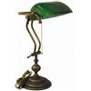Fabrisuber Since 1977 Lampada Churchill Lusso da Studio Scrivania Scrittoio Vetro Verde Ottone BRUNITO Regolabile