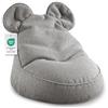 Gutekissen® Pouf per Bambini Miki con Orecchie - Comodo Cuscino Montessori per Cameretta (Grigio,68/68/50 con le orecchie)