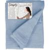 Tex family Coppia tendine vetro moderne SIMPLY Azzurro - tessuto poliestere bouclè semitrasparente, orlino tunnel - COPPIA (2 TELI) CM. 80X240