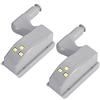 Yosoo Luce Universale per Cerniera Armadio, a LED, per la casa, Moderna, Bianco Caldo/Freddo, 10 Pezzi